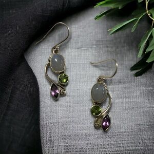 Moonstone earrings